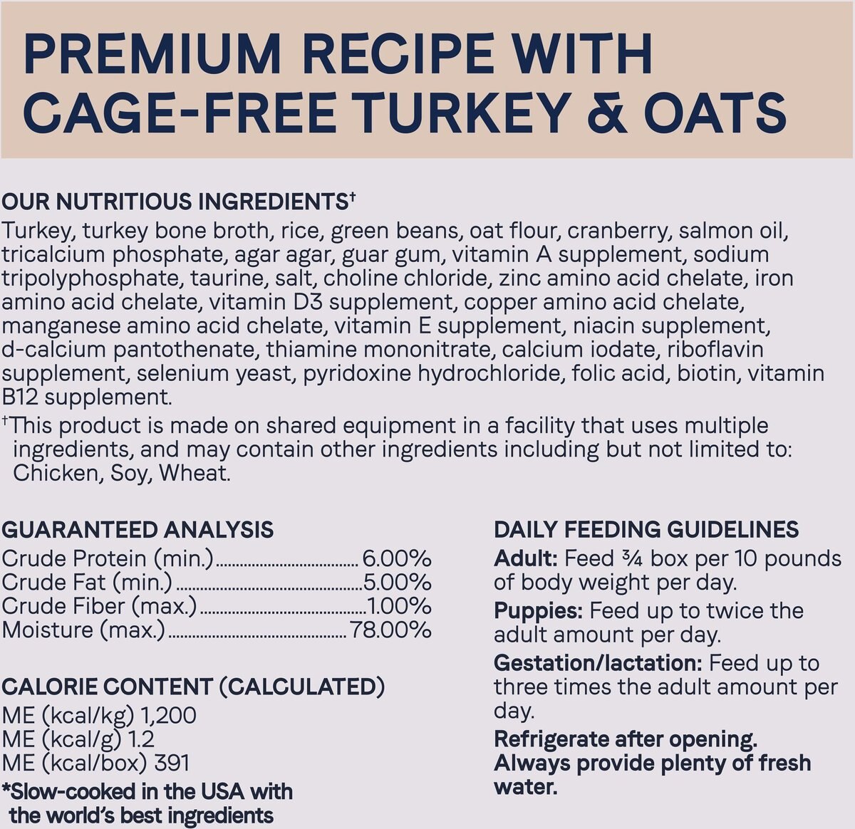 CANIDAE Sustain Wholesome Pates Premium Recipe with Cage-Free Turkey Wet Dog Food， 11.5-oz box， case of 12