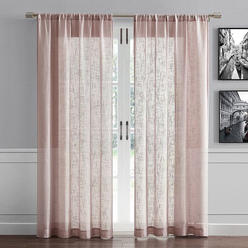 B. Smith Jolene Semi Sheer Window Curtain Panel