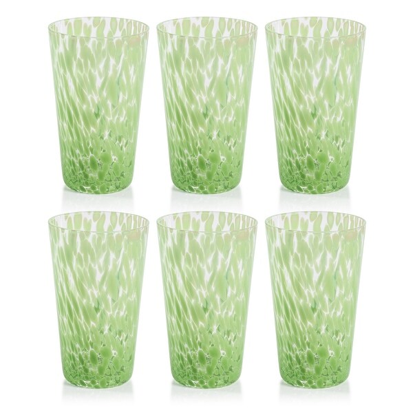 Willa Speckled Highball Glasses， Set of 6