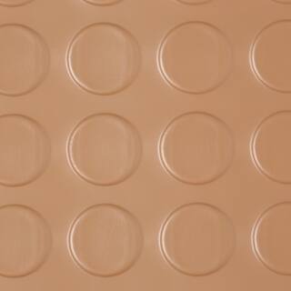 G-Floor Coin 7.5 ft. x 17 ft. Sandstone Commercial Grade Vinyl Garage Flooring Cover and Protector GF75CN717SN