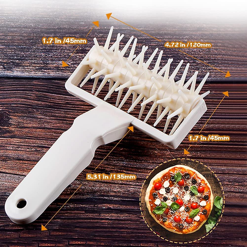 Dough Docker Roller， Time-saver Dough Blistering Killer Bread Docker Needle Roller Dough Pastry Hole Maker Household Baking Pastry Tools For Dough Pie