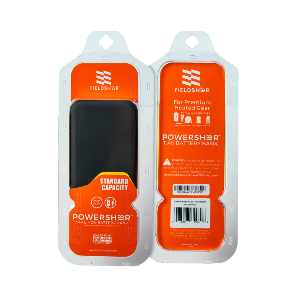 Mobile Warming 7.4V 2350mAh Black Standard Battery and Cable