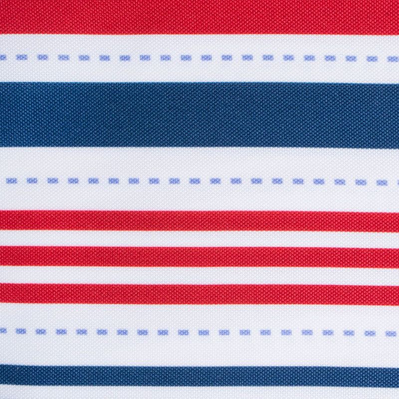 Red and Blue Patriotic Striped Rectangular Tablecloth 60” x 84”