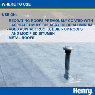 Henry 555 Fibered Aluminum Reflective Roof Coating 4.75 gal. HE555019