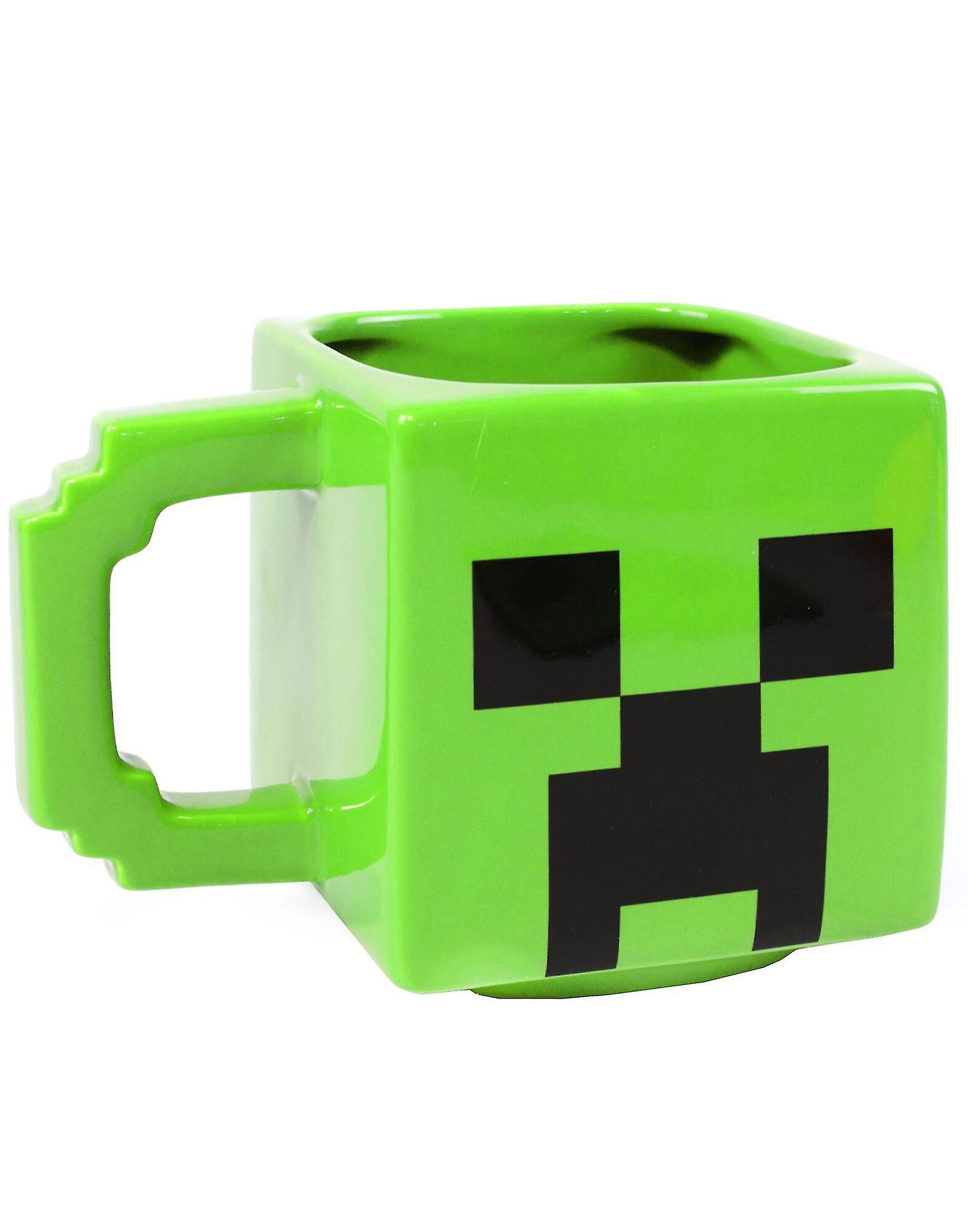 Minecraft Face Creeper Mug and Coaster Set