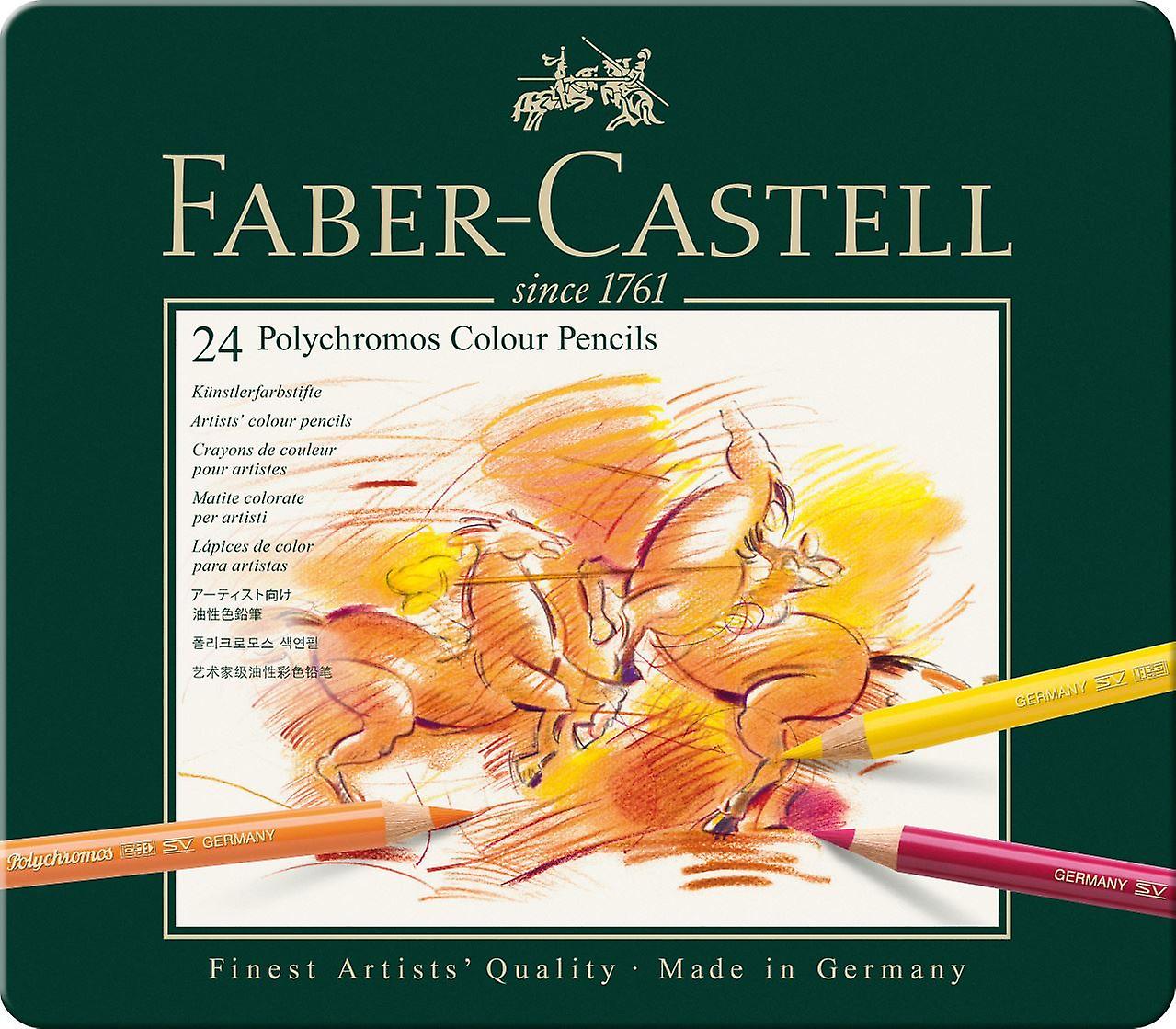 Faber-Castell Polychromos Colour Pencil 24 Tin