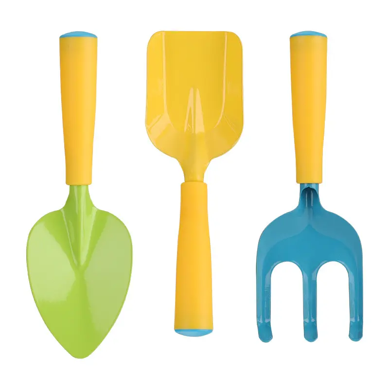 Hot sell cake rake spade shovel 3 pieces garden tool and equipment gardening tools for kids women