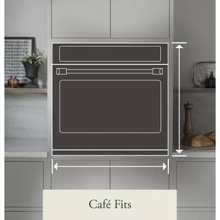 Cafe 27 in. Smart Single Electric Wall Oven in Stainless Steel with Convection Cooking CKS70DP2NS1