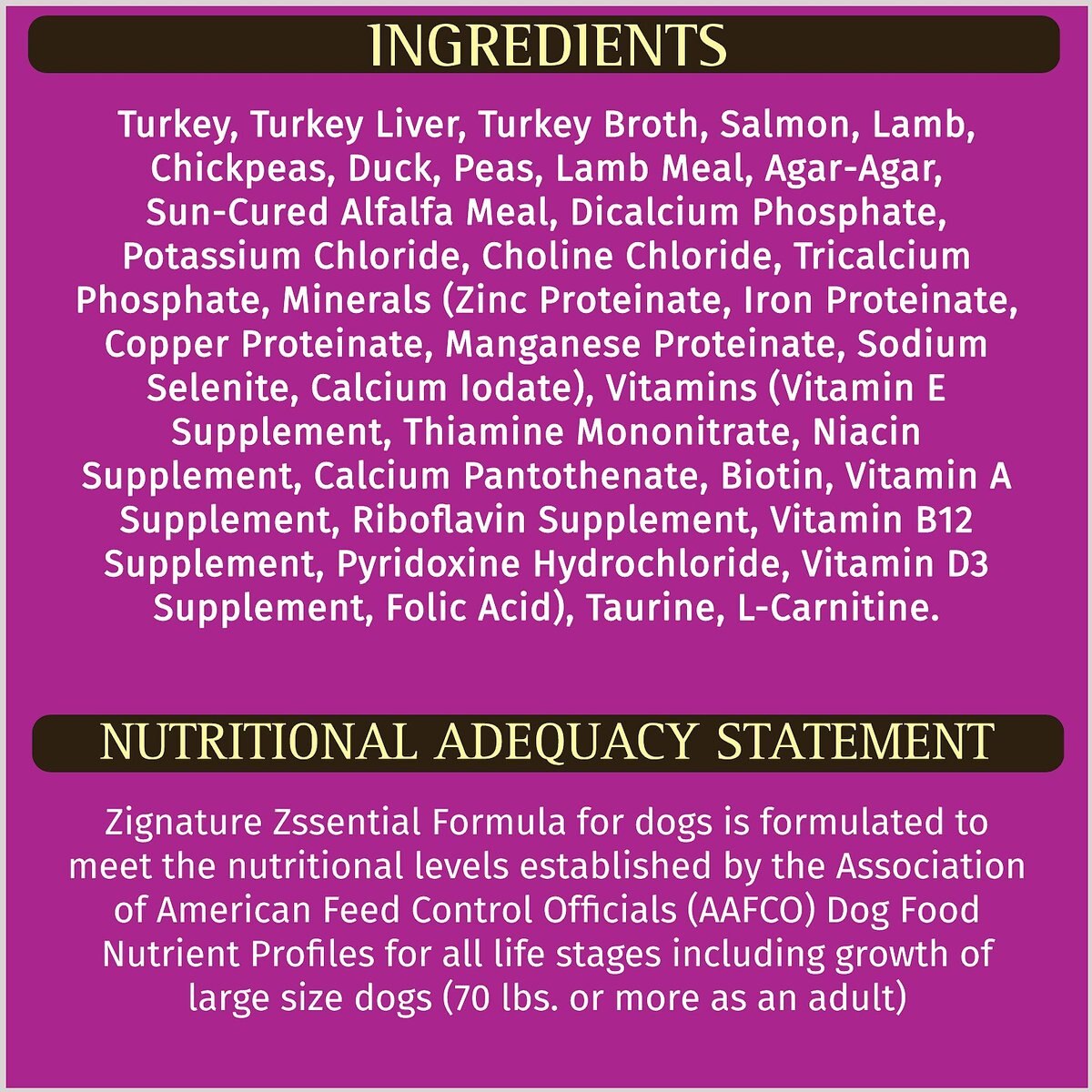 Zignature Zssential Multi-Protein Formula Canned Dog Food