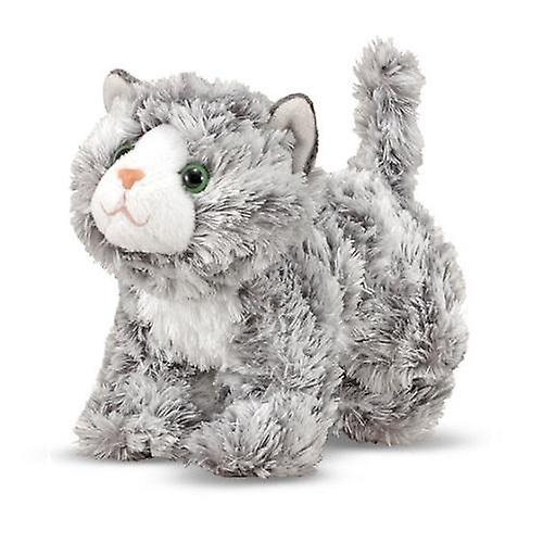 Melissa and Doug Roxie Grey Tabby Kitten Stuffed Animal Toy