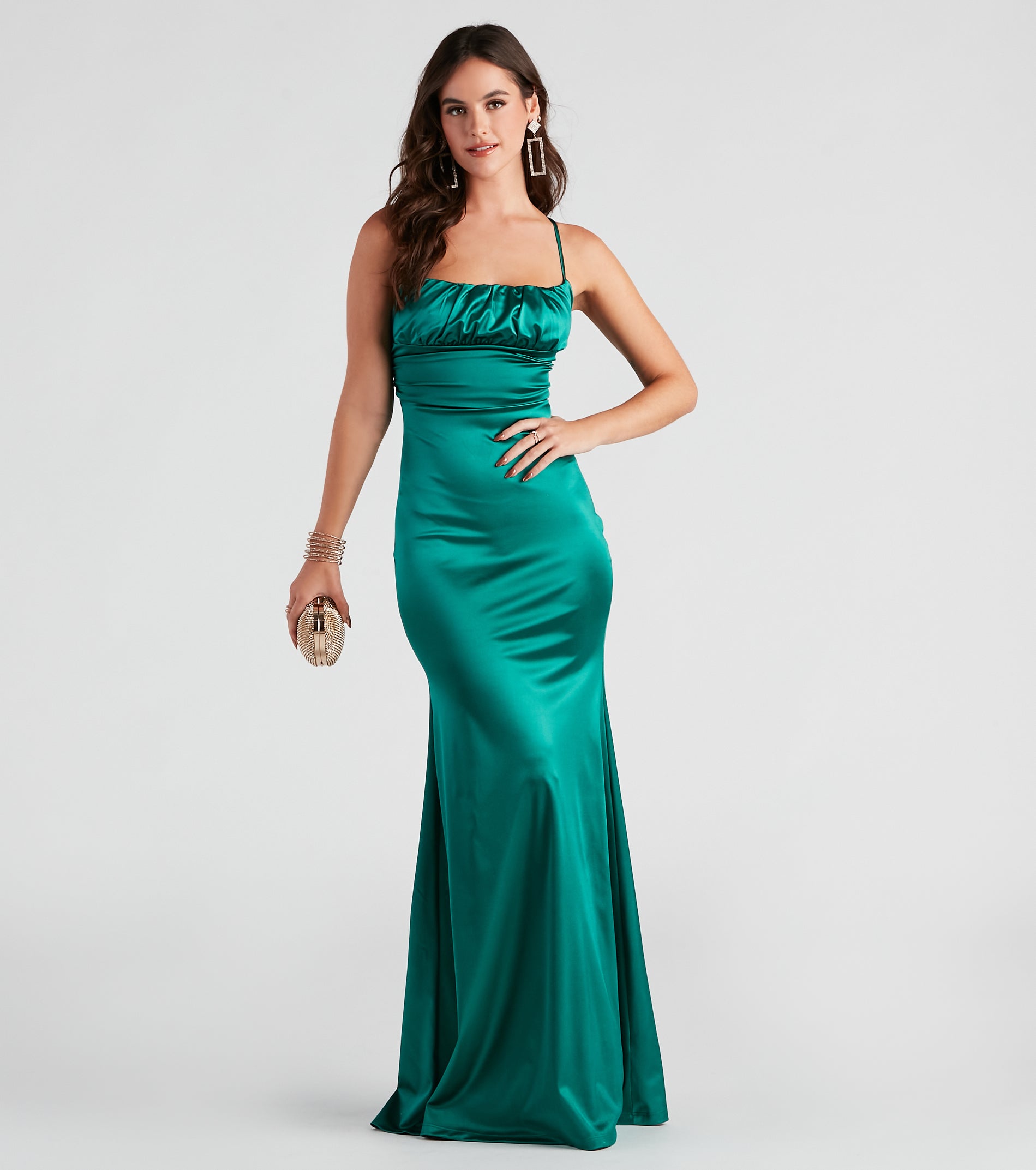 Eva Formal Satin Mermaid Dress