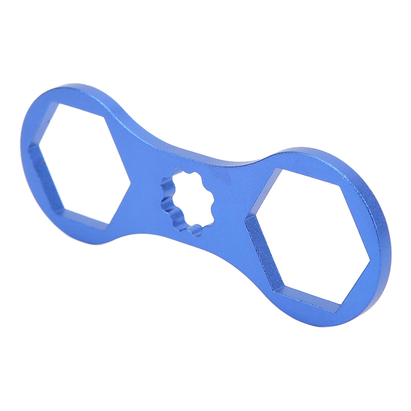 Front Shoulder Cover Wrench 4mm Thick Easy Carry Aluminum Alloy Material Simple Operation Bicycle Front Fork Wrench