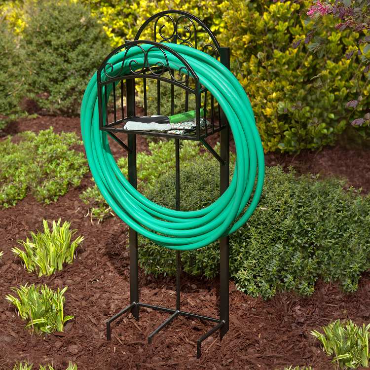 Liberty Garden 125' Hose Stand With Shelf