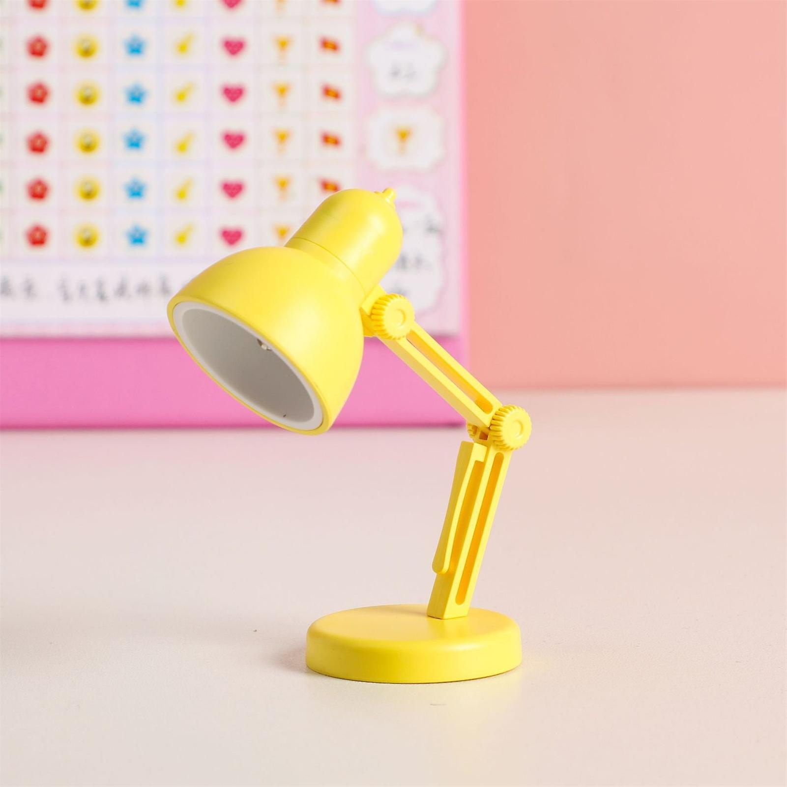 Led Table Lamp Folding Desk Lamp Night Light with Detachable Magnetic Base Adjustable for Home Office Reading Yellow