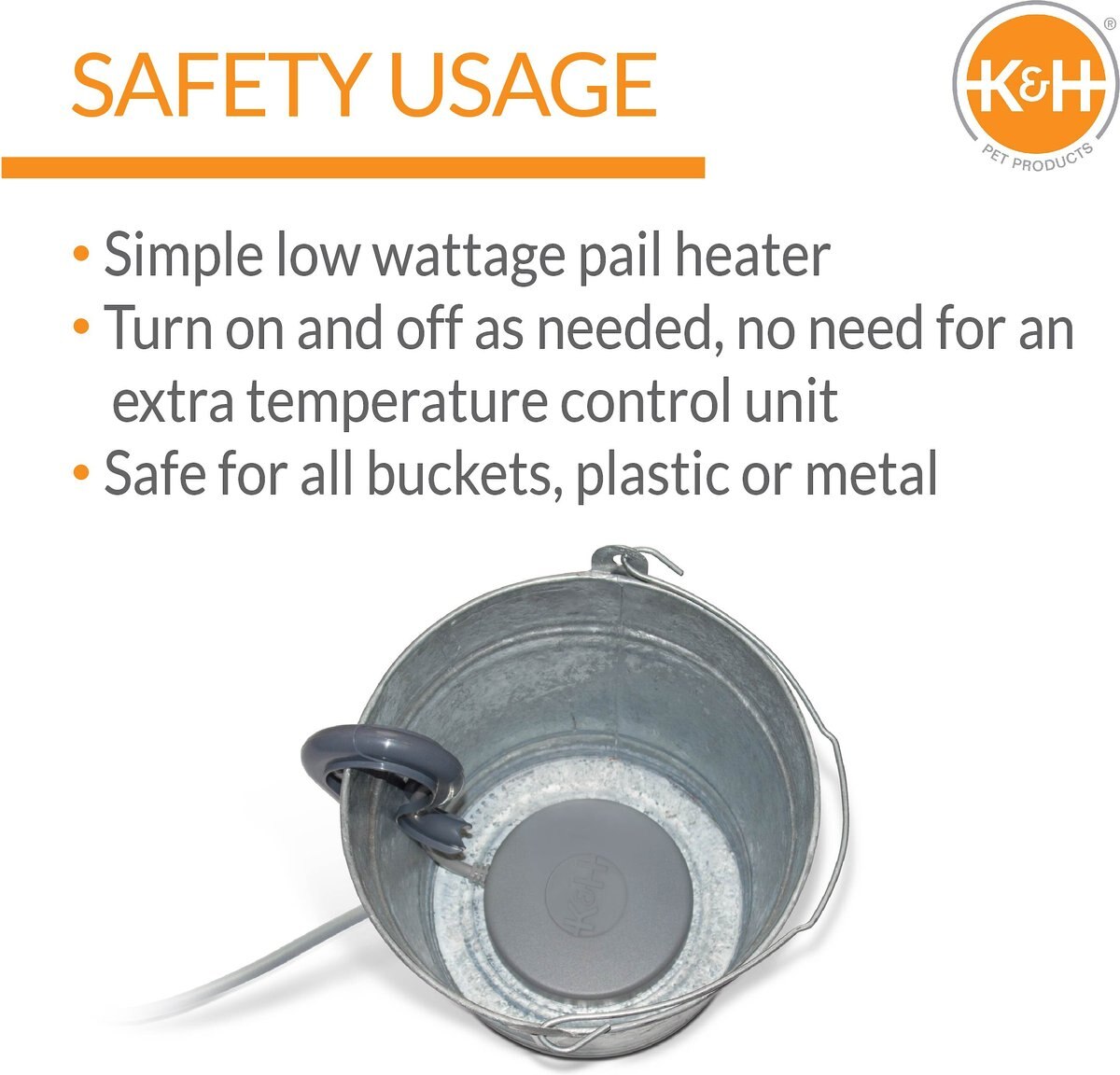 KandH Pet Products Perfect Bucket Heater