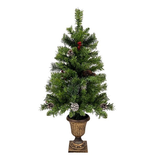 Artificial Christmas Tree 4Piece Set with LED Lights