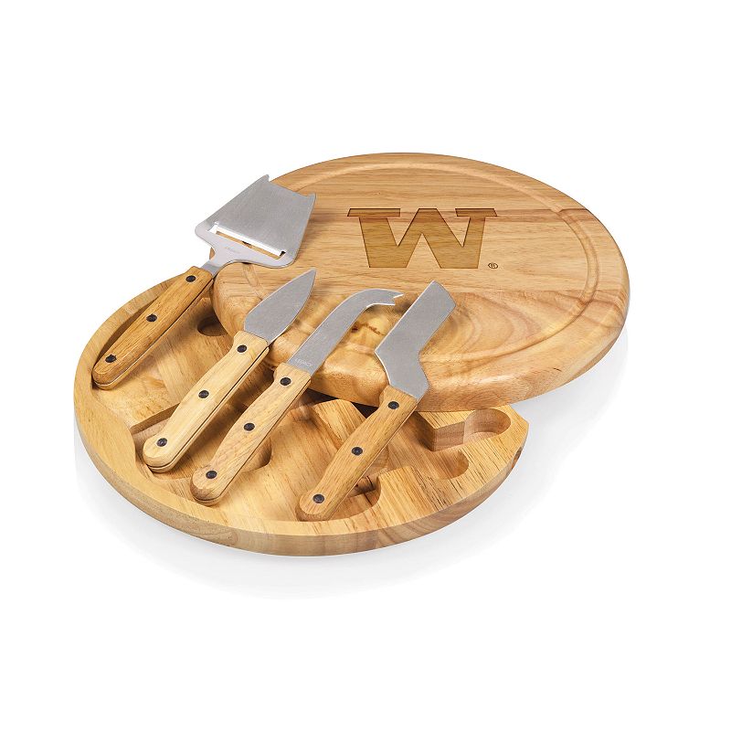 Picnic Time Washington Huskies Circo Cheese Cutting Board Set