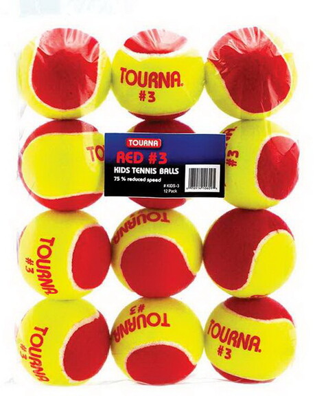 Tourna KIDS 3 12 Stage 3 Red Ball (12x)