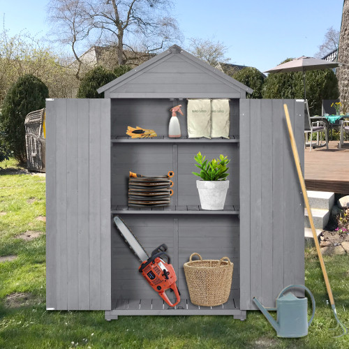 Topmax 5.8ft x 3ft Outdoor Wood Lean To Storage Sh...