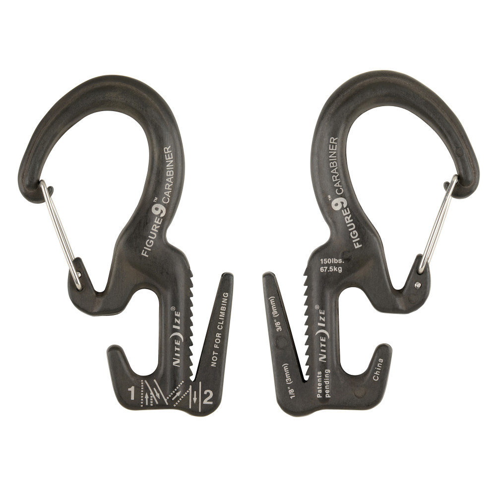 Nite Ize Figure 9 Carabiner Rope Tightener Large Black