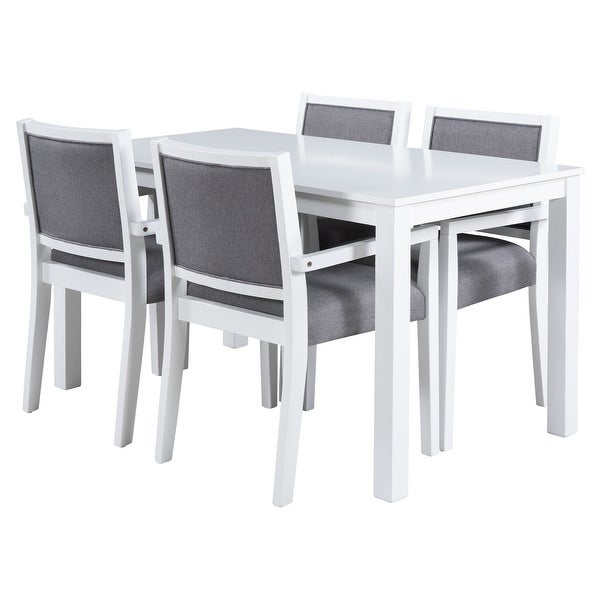 Wood 5-Piece Dining Table Set