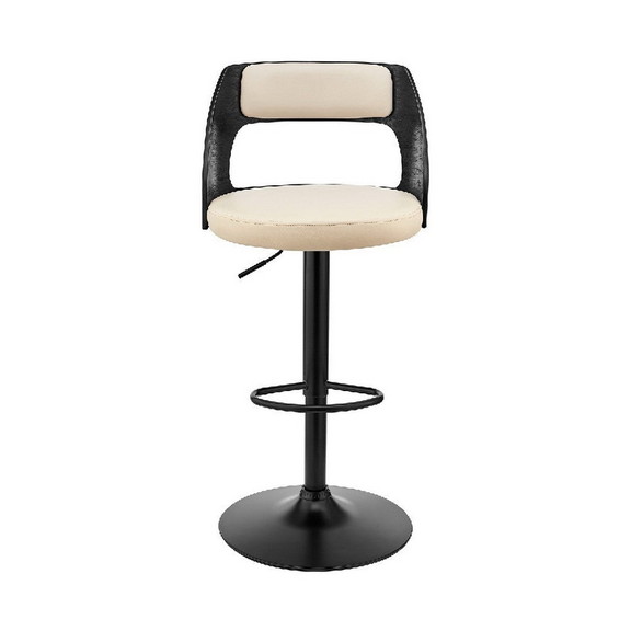 Benjara BM270025 Adjustable Barstool with Open Des...