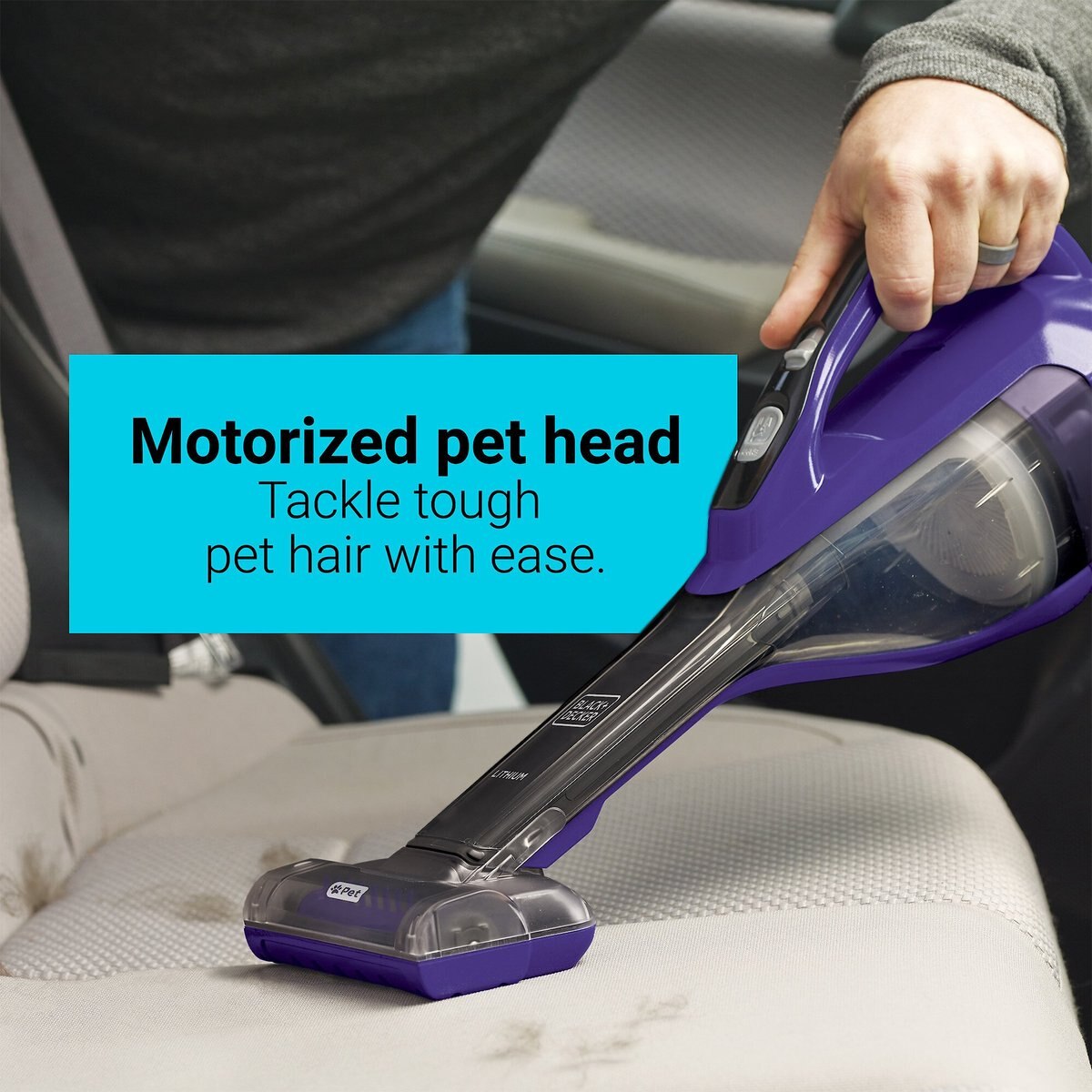 Black+Decker Dustbuster AdvancedClean Pet Cordless Hand Vacuum Cleaner