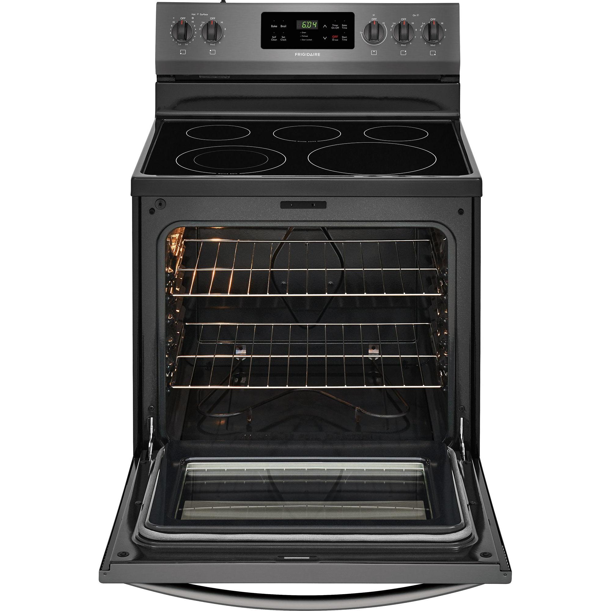 Frigidaire 30-inch Freestanding Electric Range with SpaceWise? Expandable Elements CFEF3054TD