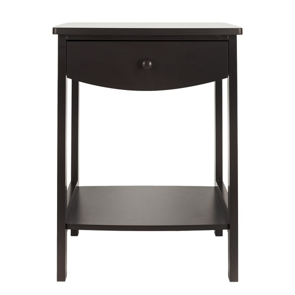 Coffee Side Table with Two Drawers Coffee - 17.32 x 17.32 x 21.85 INCH