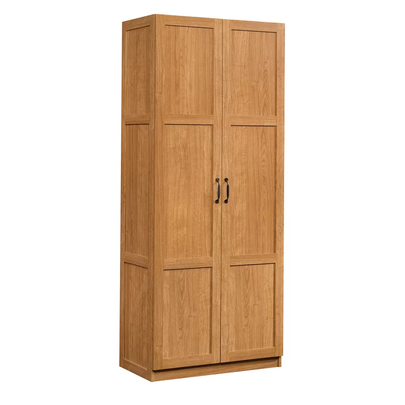 Lark Manor Elborough Manufactured Wood Armoire Highland Oak