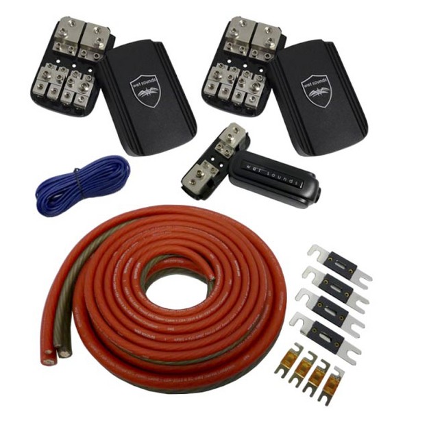 Wet Sounds Rear Battery 4 Amplifier Power Kit