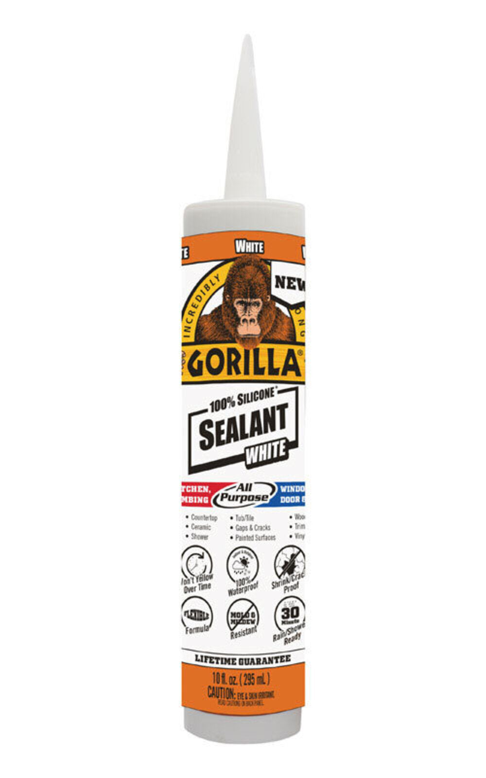 GORILLA CAULK WHT 10OZ