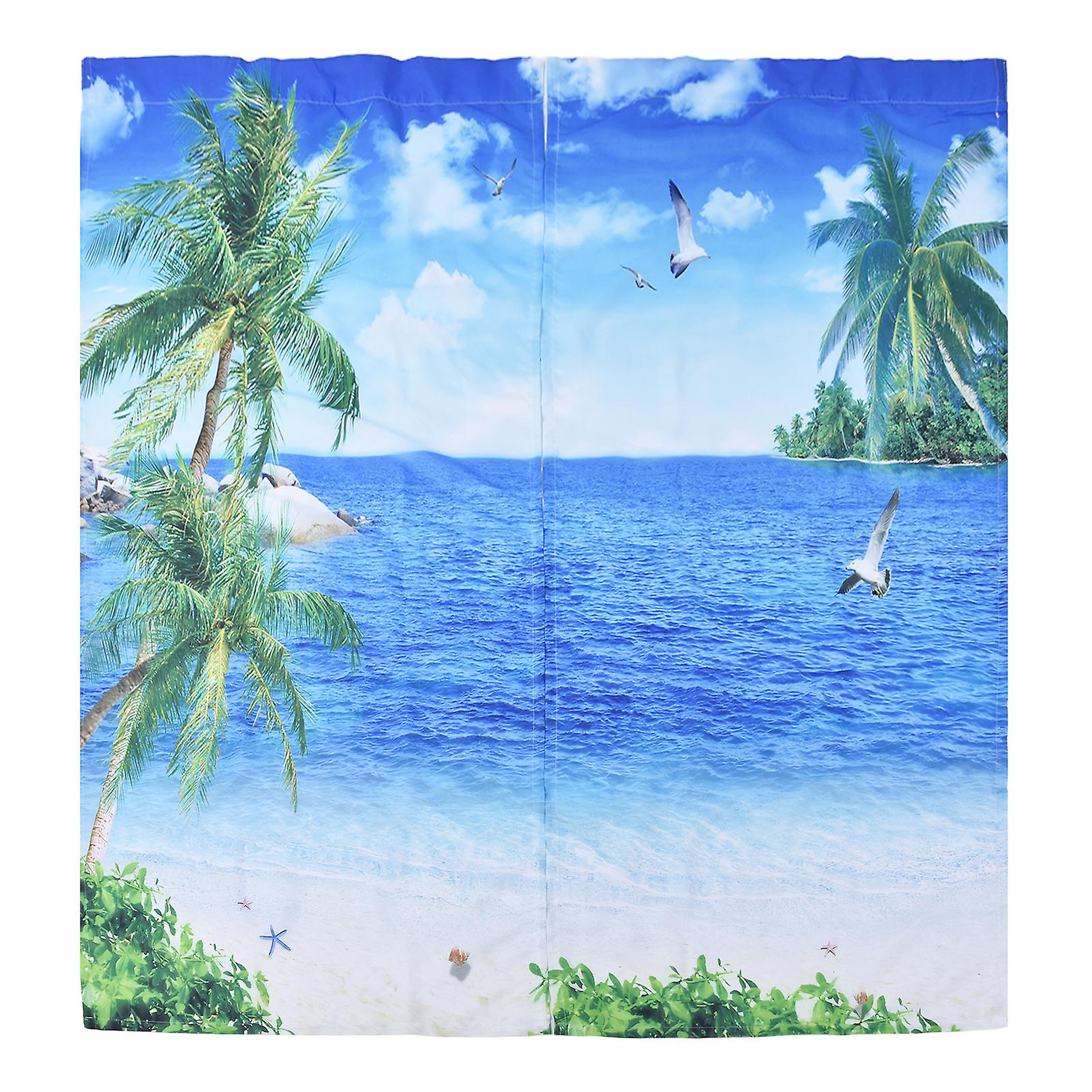 Polyester Fiber Window Curtain Innovative Digital Printing Hanging Blackout Curtain For Home Use170x200cm / 66.9x78.7in Type 36