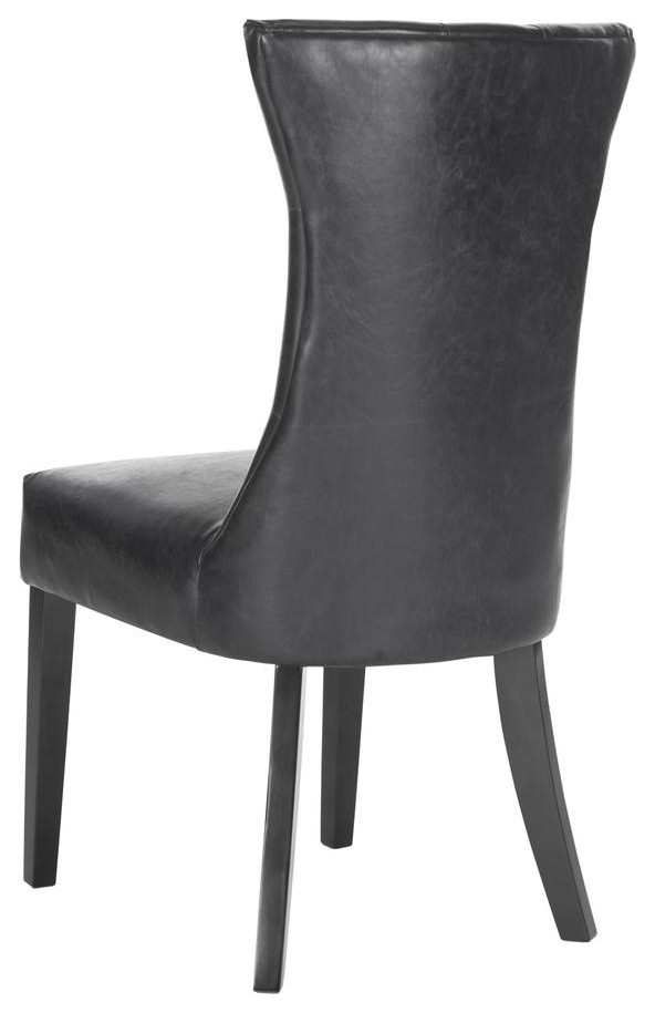 Hans 21 quotH Tufted Side Chair  Set of 2  Antique Black   Transitional   Dining Chairs   by V.S.D Furniture  Houzz