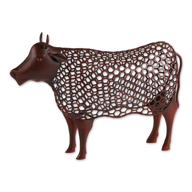 Iron Chicken Wire Cow Sculpture Brown Zingz amp Thingz