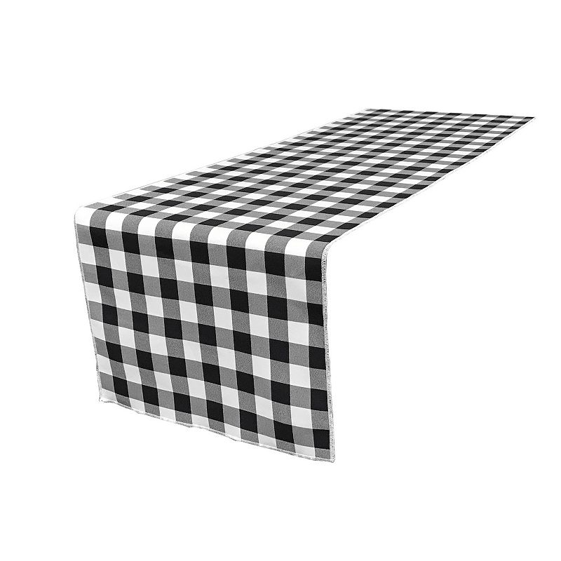 Polyester Gingham Checkered 14 By 108-inch Table Runner