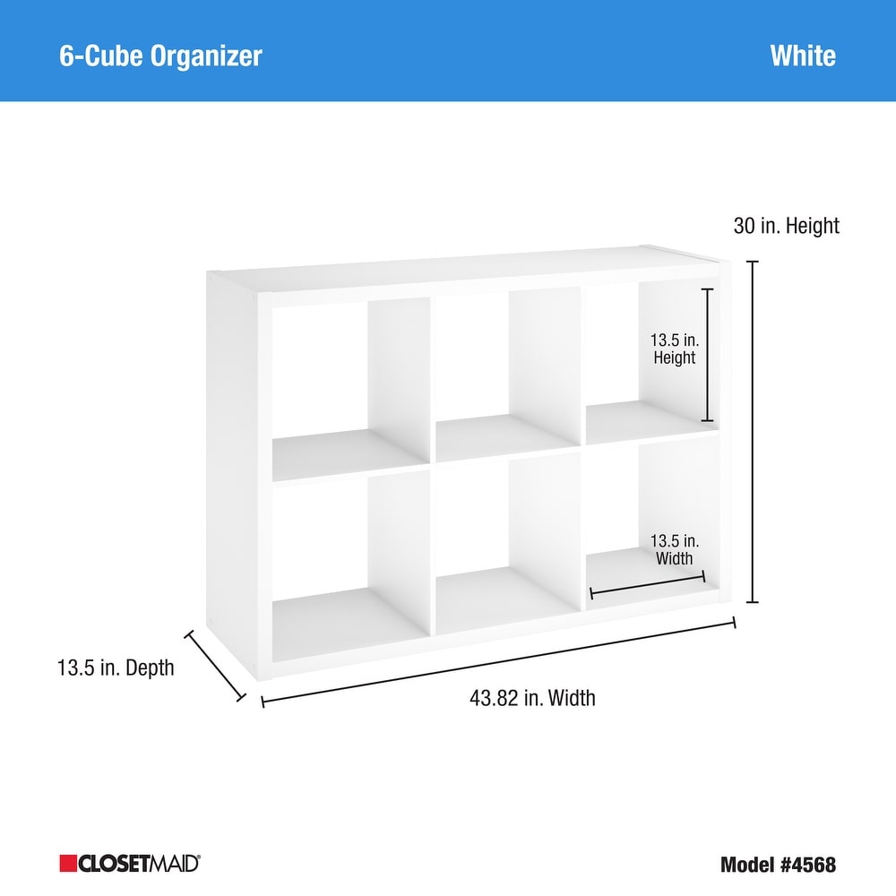 ClosetMaid 6 Cube Decorative Storage Organizer