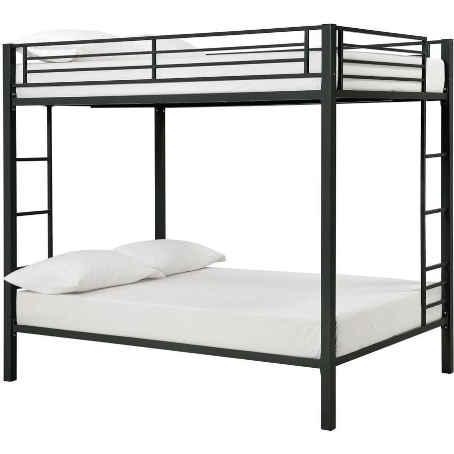 DHP Sidney Full over Full Metal Bunk Bed， Black