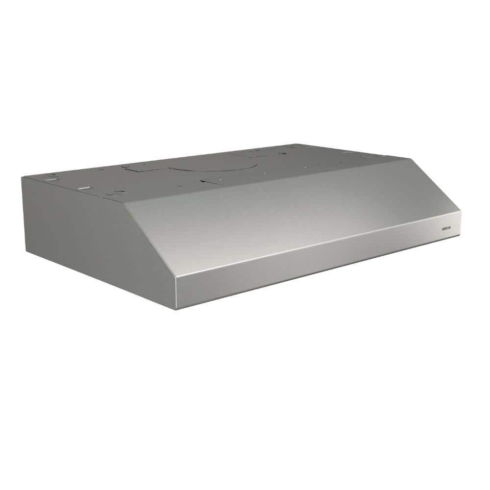 BroanNuTone Glacier BCSD 36 in 300 Max Blower CFM Convertible UnderCabinet Range Hood with Easy Install System in Stainless Steel