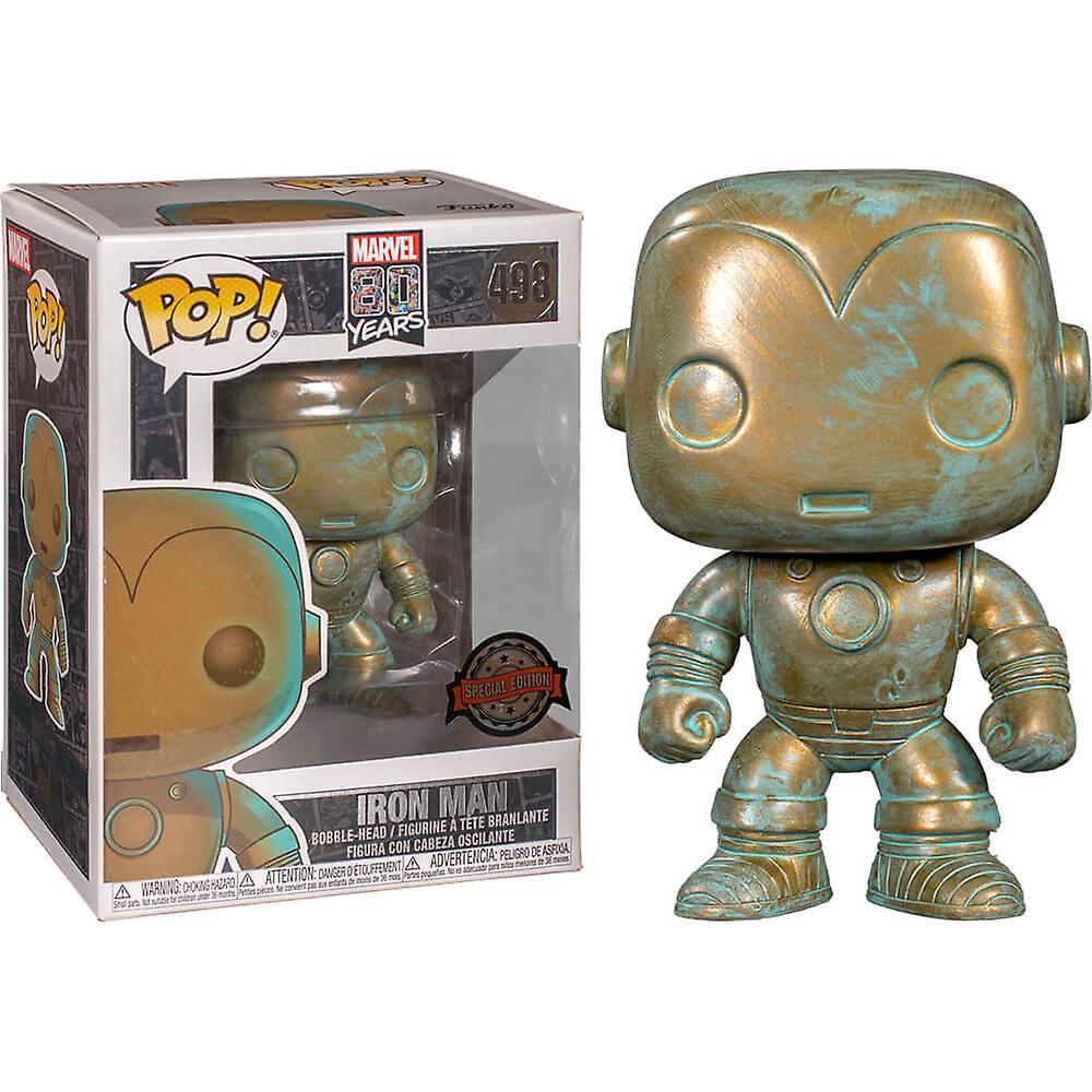 Iron Man Marvel 80th Anniversary Patina US Excl Pop! Vinyl