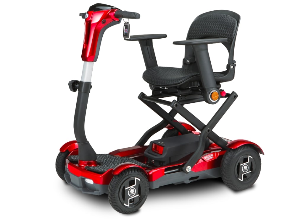 Ev Rider S26Af-Rm Teqno 4 Wheel Power Scooter Ruby Red