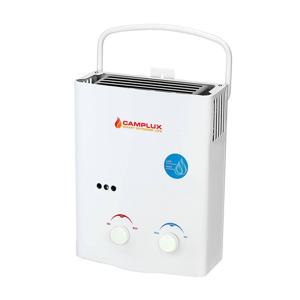 CAMPLUX ENJOY OUTDOOR LIFE Camplux 5L 1.32 GPM Outdoor Portable Propane Gas Tankless Water Heater AY132-N1