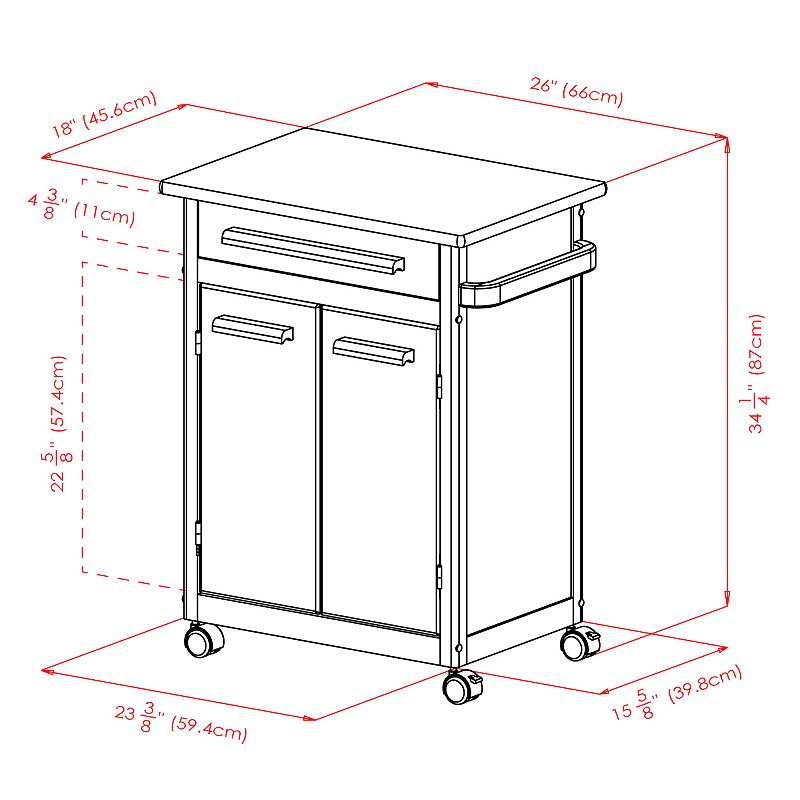 Winsome Storage Kitchen Cart