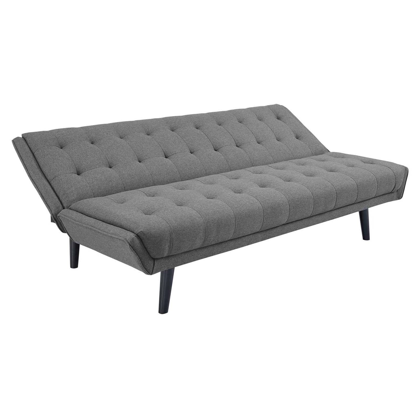 Modway Glance Tufted Convertible Fabric Sofa Bed