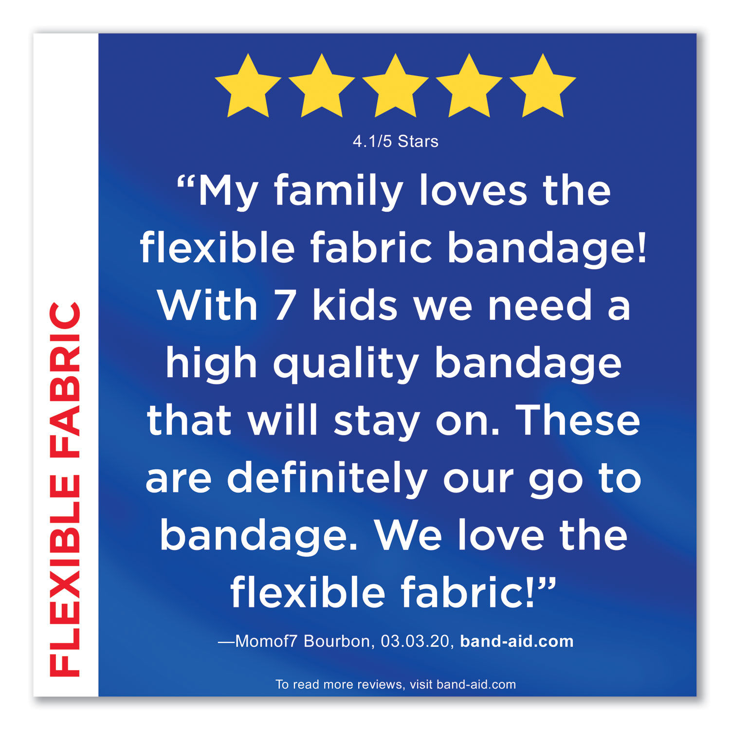 Flexible Fabric Adhesive Bandages by BAND-AIDandreg; JOJ11507800