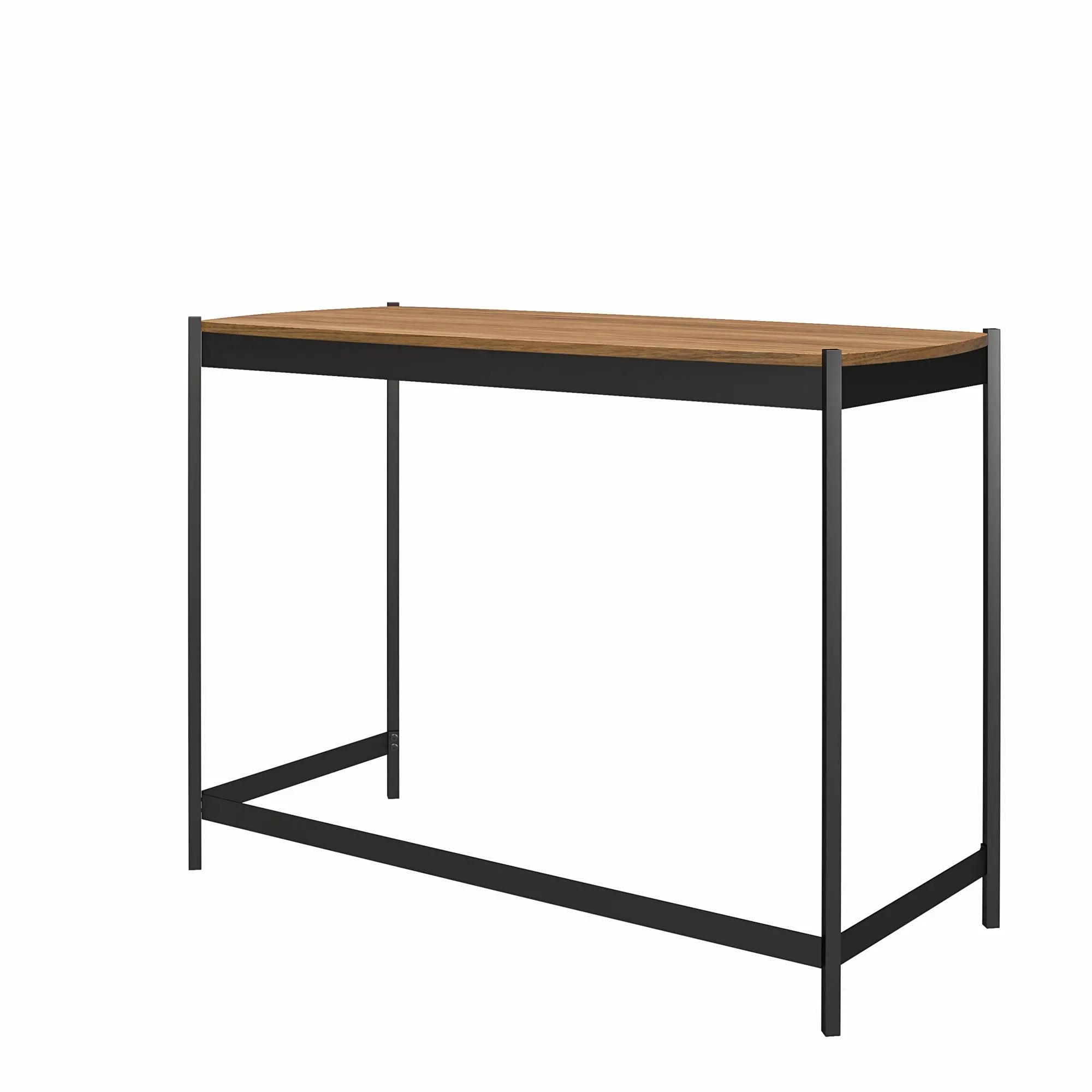 Tallulah Walnut and Gunmetal Gray Desk