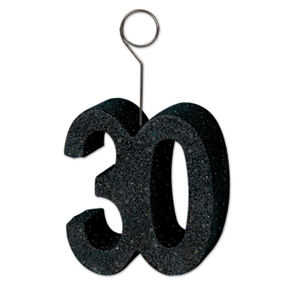 Beistle 54751 30 Glittered 30 Photo/Balloon Holder...