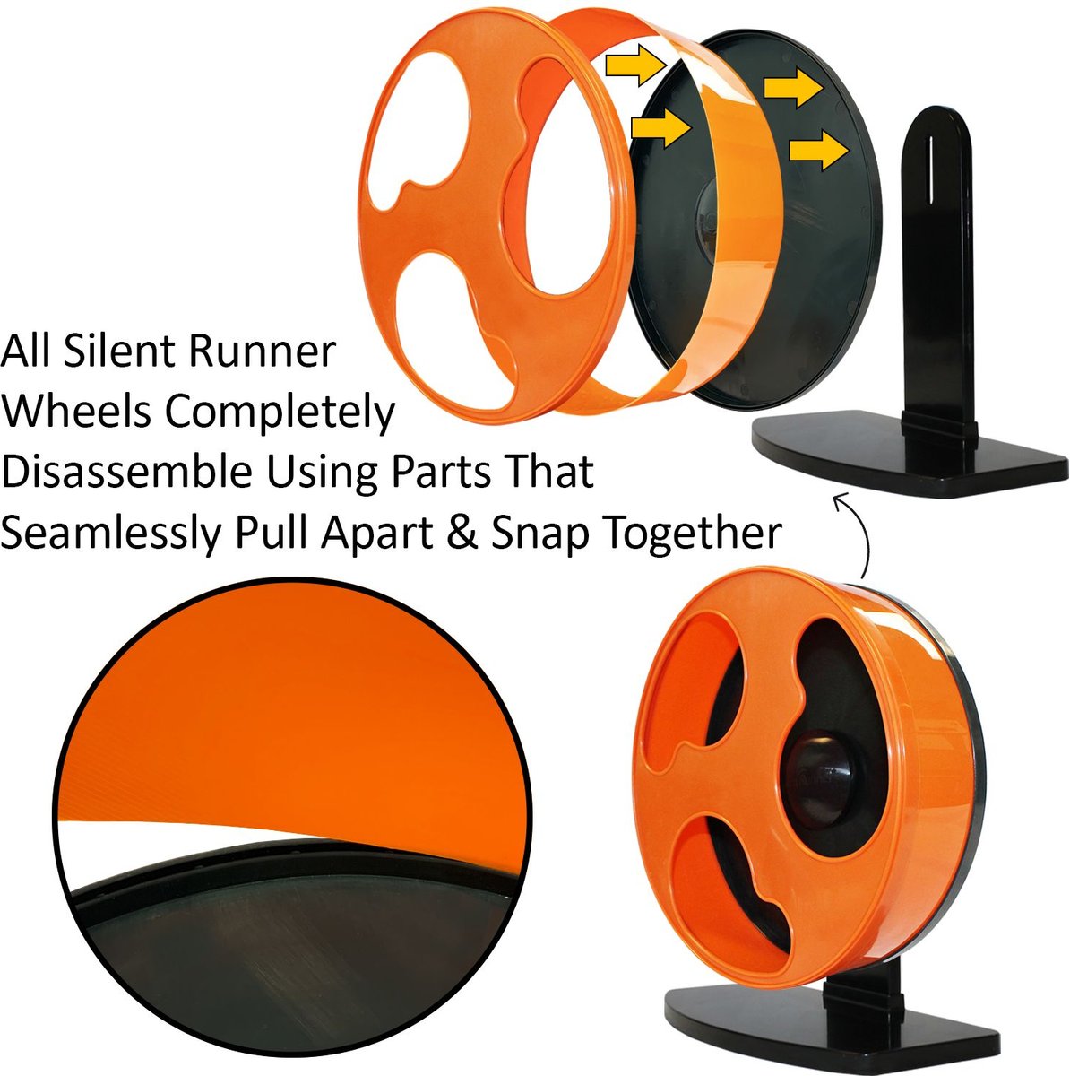 Exotic Nutrition Silent Runner Small Animal Exercise Wheel