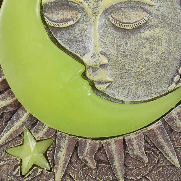 Resin Sun And Moon Glowing Stepping Stone Green Zingz amp Thingz