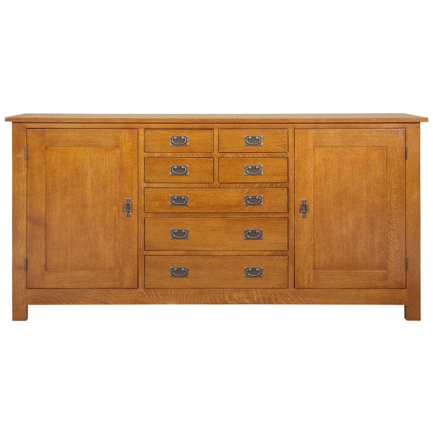 Mission 7 Drawer Sideboard With 2 Doors   82\